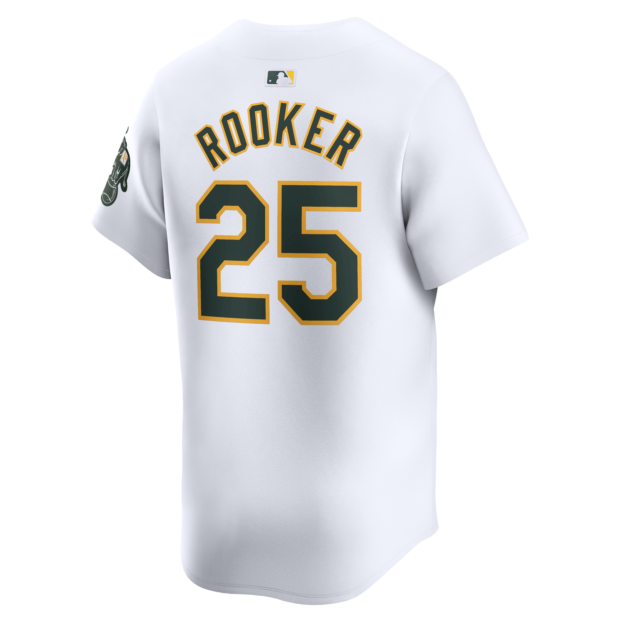 Men's Athletics Brent Rooker Nike White Home Limited Player Jersey