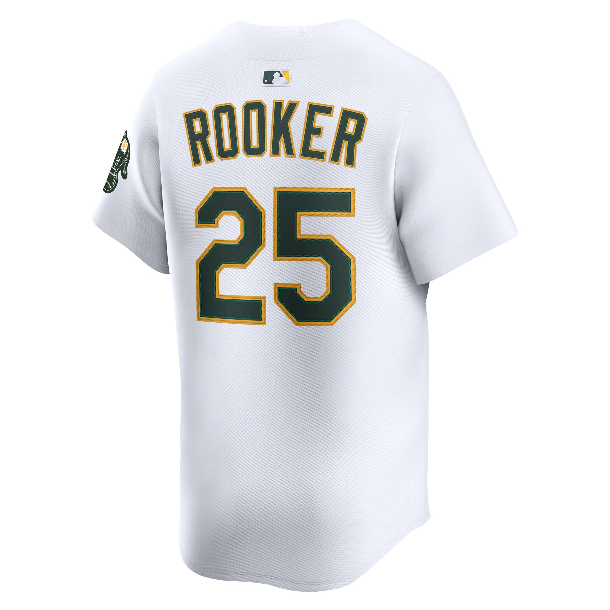 Men's Athletics Brent Rooker Nike White Home Limited Player Jersey
