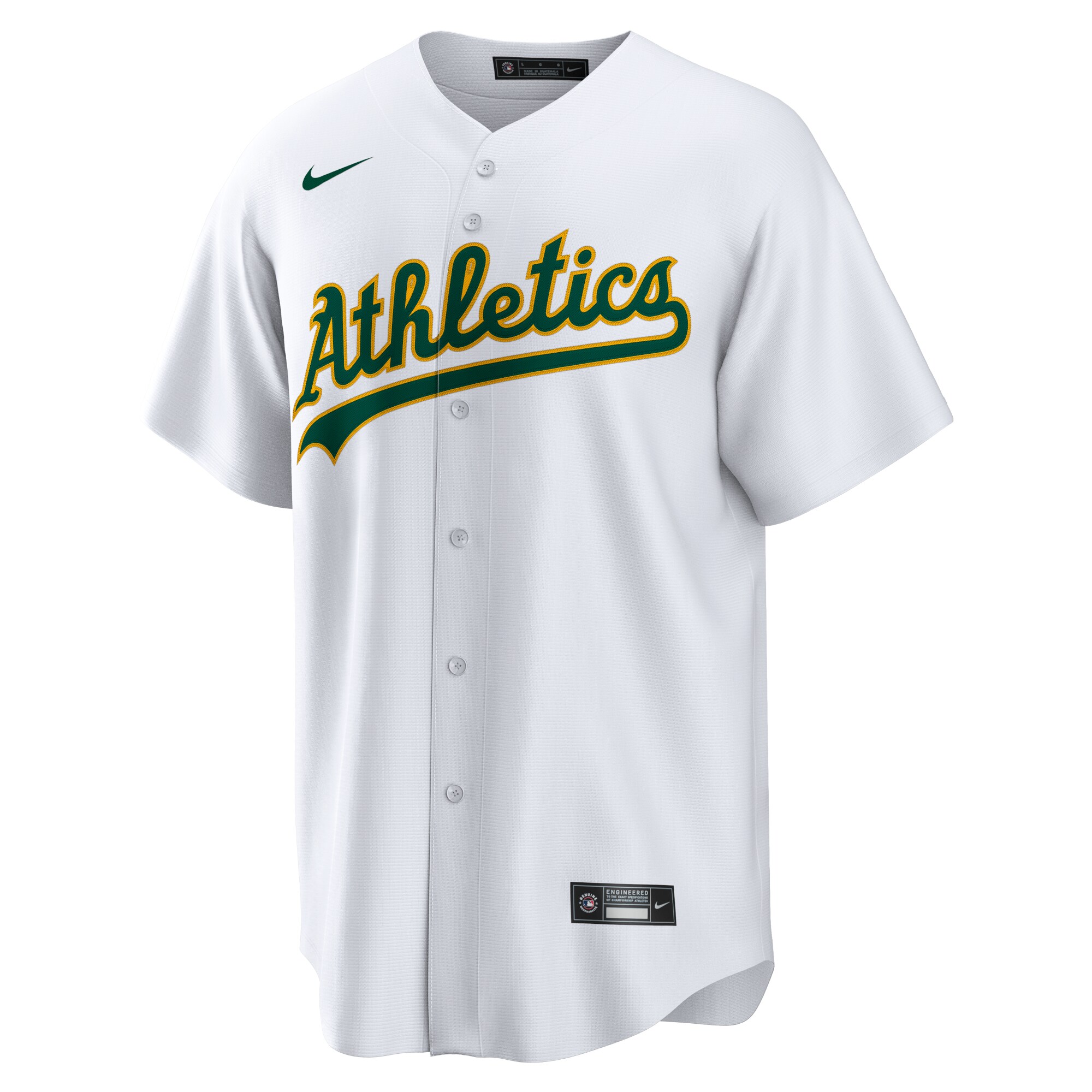 Men's Athletics Brent Rooker Nike White Home Replica Jersey