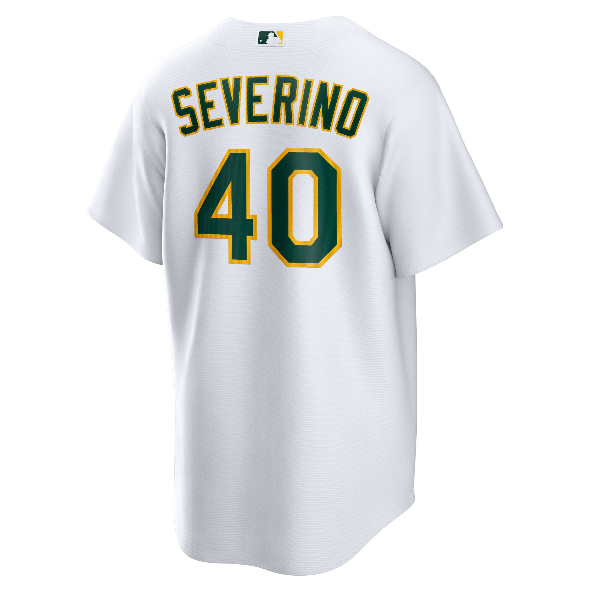 Men's Athletics Luis Severino Nike White Home Replica Jersey