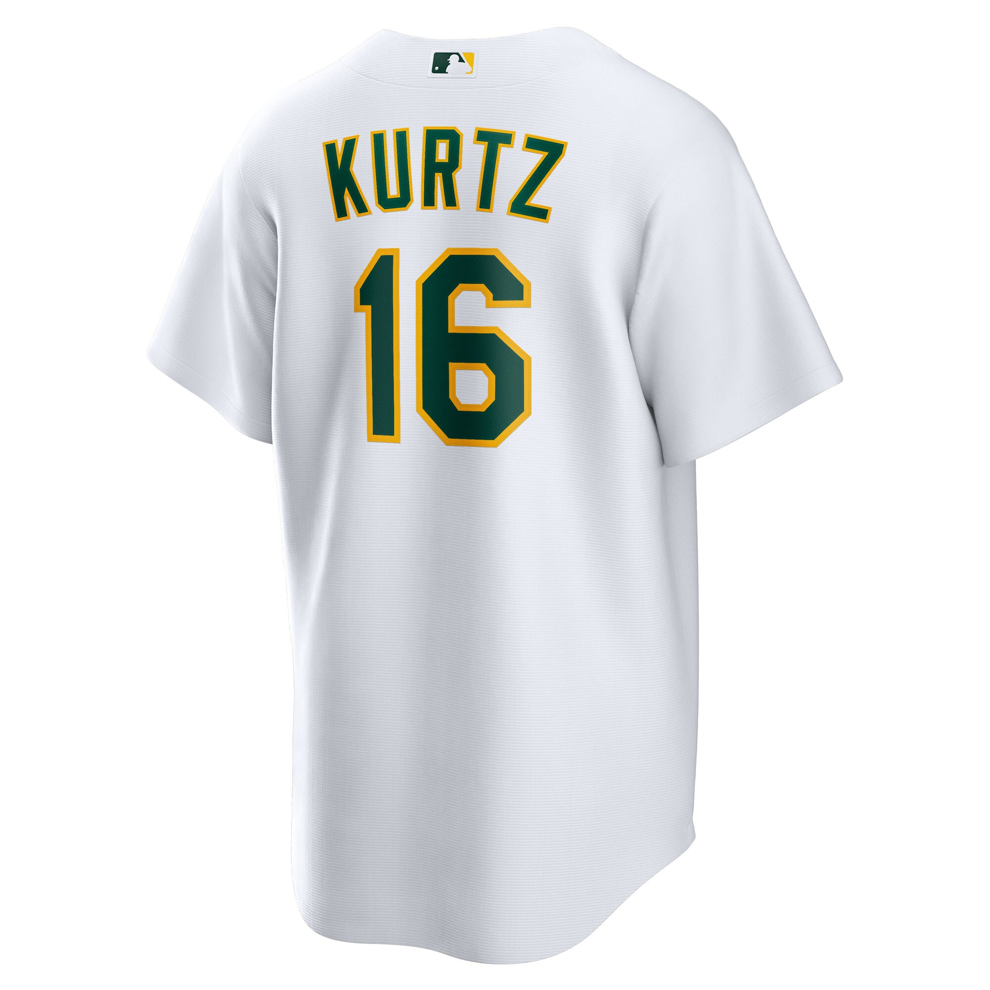 Men's Athletics Nick Kurtz Nike White Home Replica Player Jersey