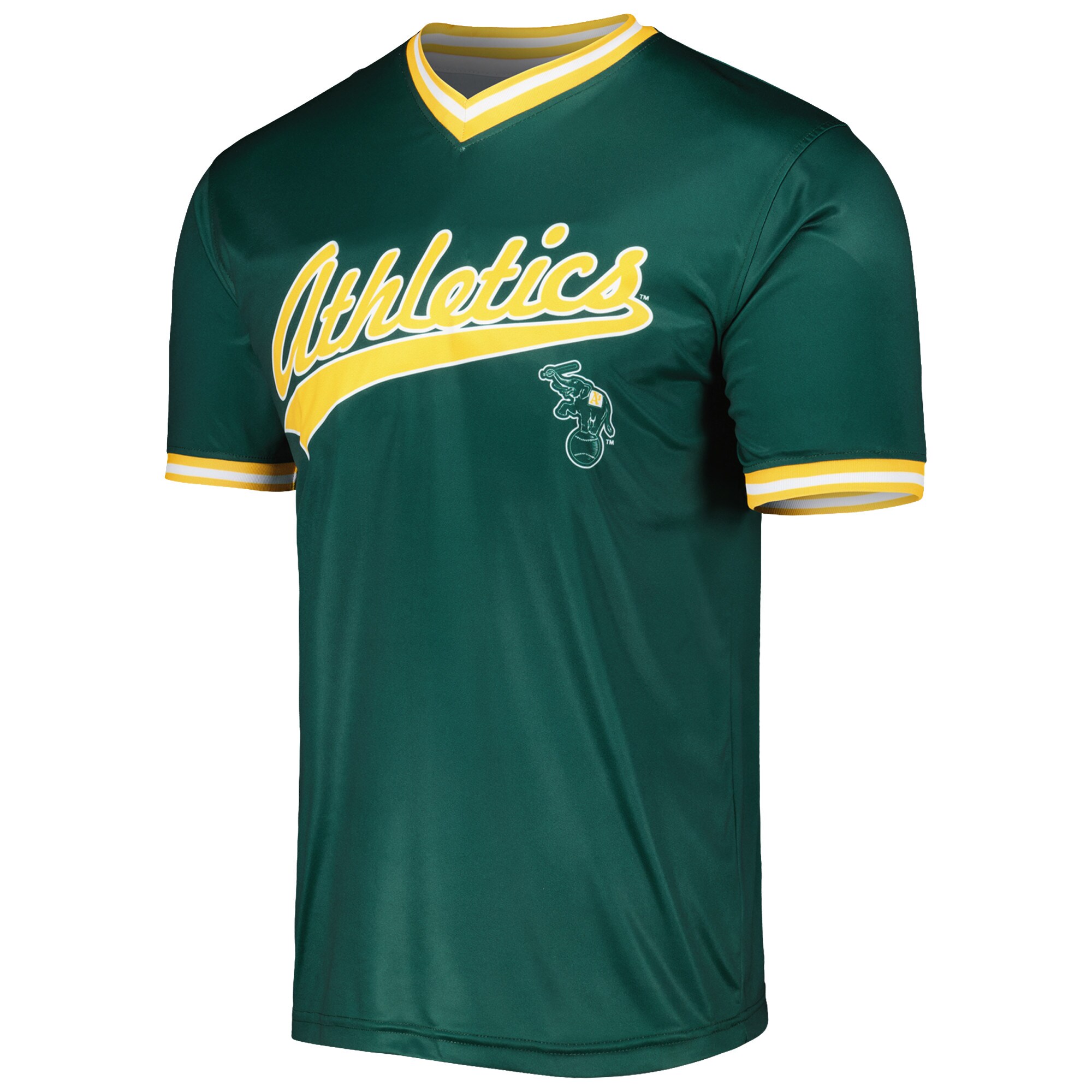 Men's Athletics Stitches Kelly Green Cooperstown Collection Team Jersey