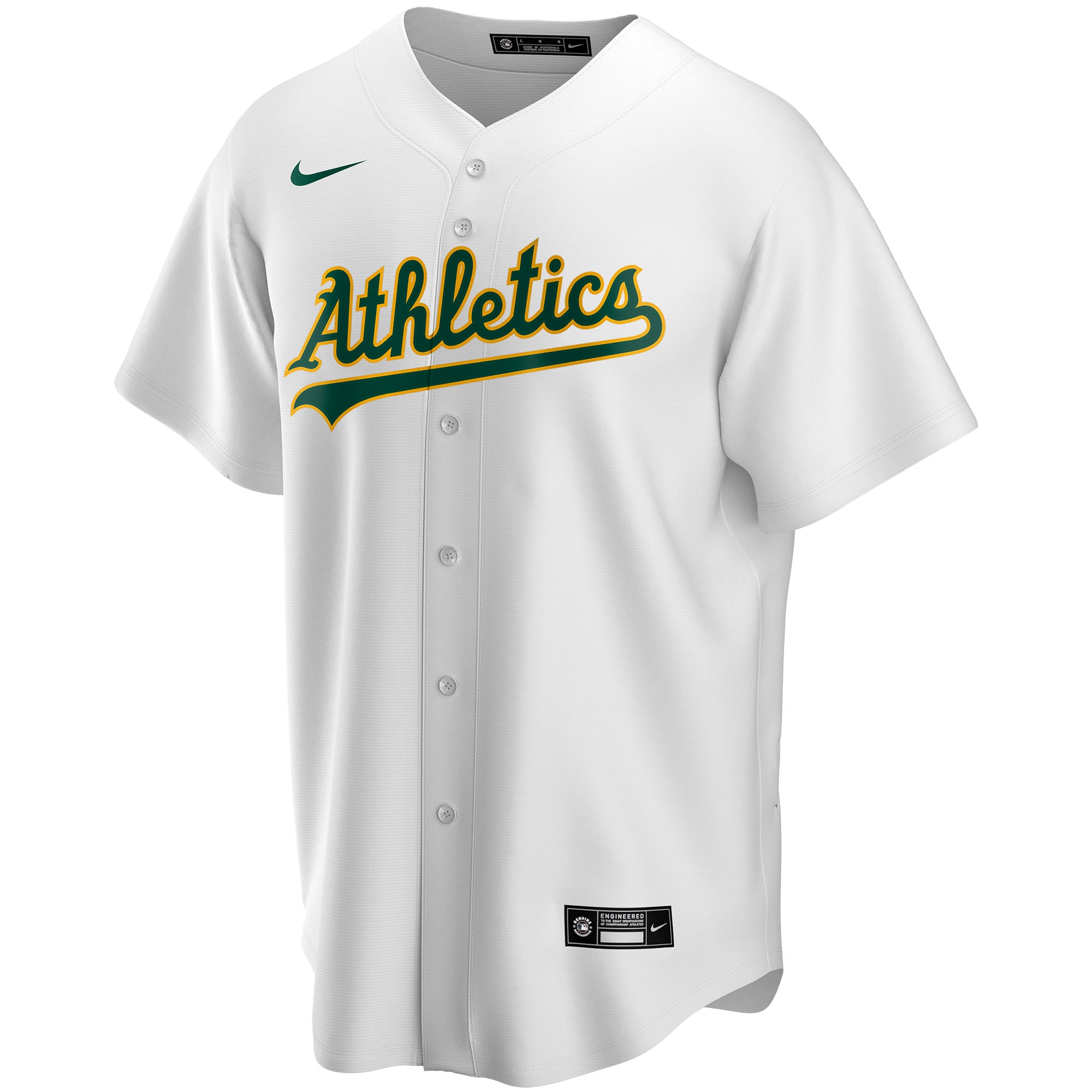 Youth Athletics Nike White Home Replica Custom Jersey