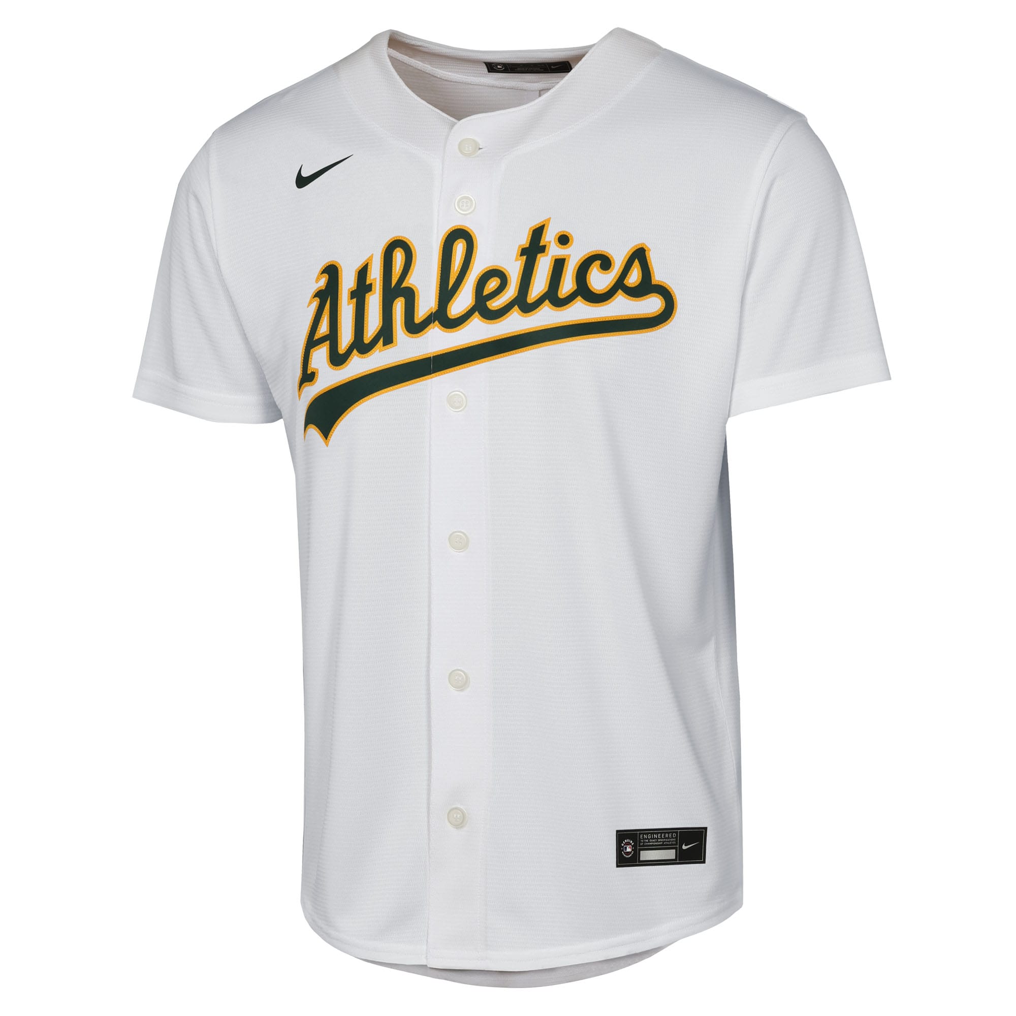 Youth Athletics Zack Gelof Nike White Home Replica Player Jersey
